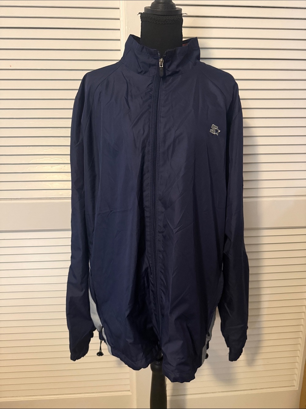 STARTER Navy Blue Men's Windbreaker Jacket
